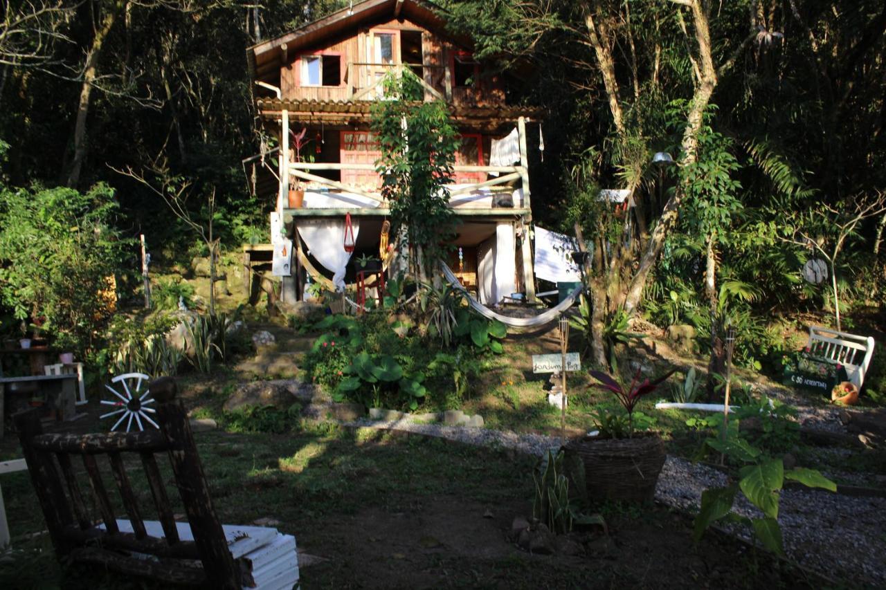 Guarda do Embaú Cabana Magica Praia E Floresta, Vale Da Utopia, Pinheiraヴィラ エクステリア 写真